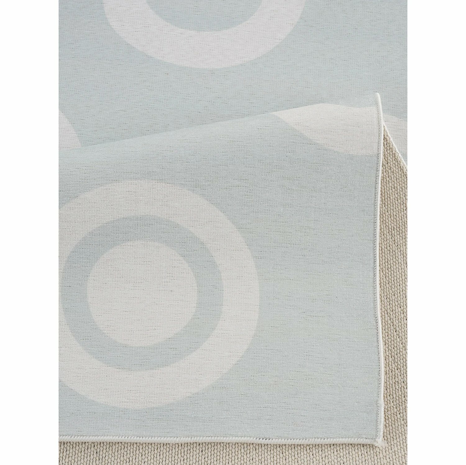 Teppich Baumwolle Hellblau Gemustert 3