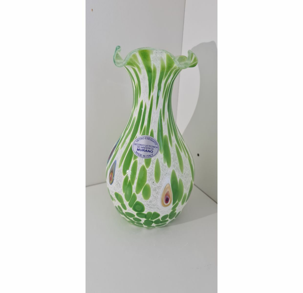 Vase Muranoglas Grün 0