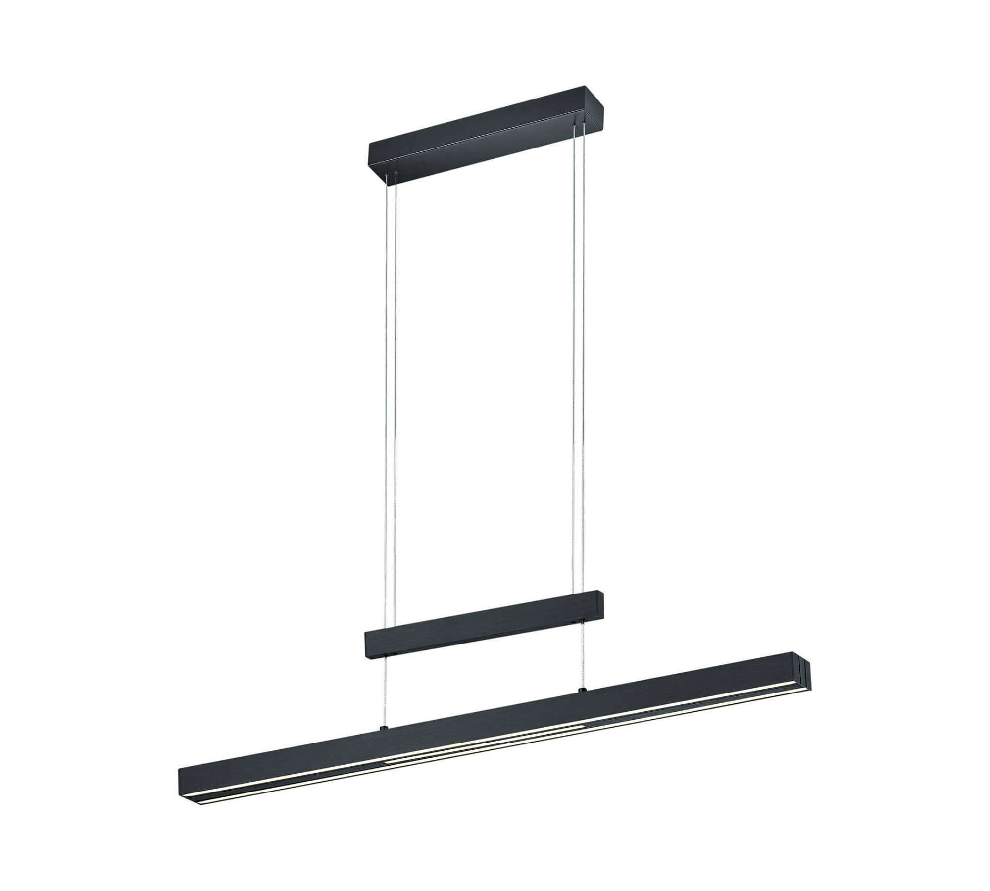 LED pendant lamp 3-light metal black 1