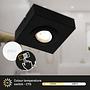 Morco LED-Deckenleuchte Aluminium Schwarz 1-flammig 3