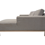 Vilmar Sofa mit Récamiere Rechts Agnes Brown 7