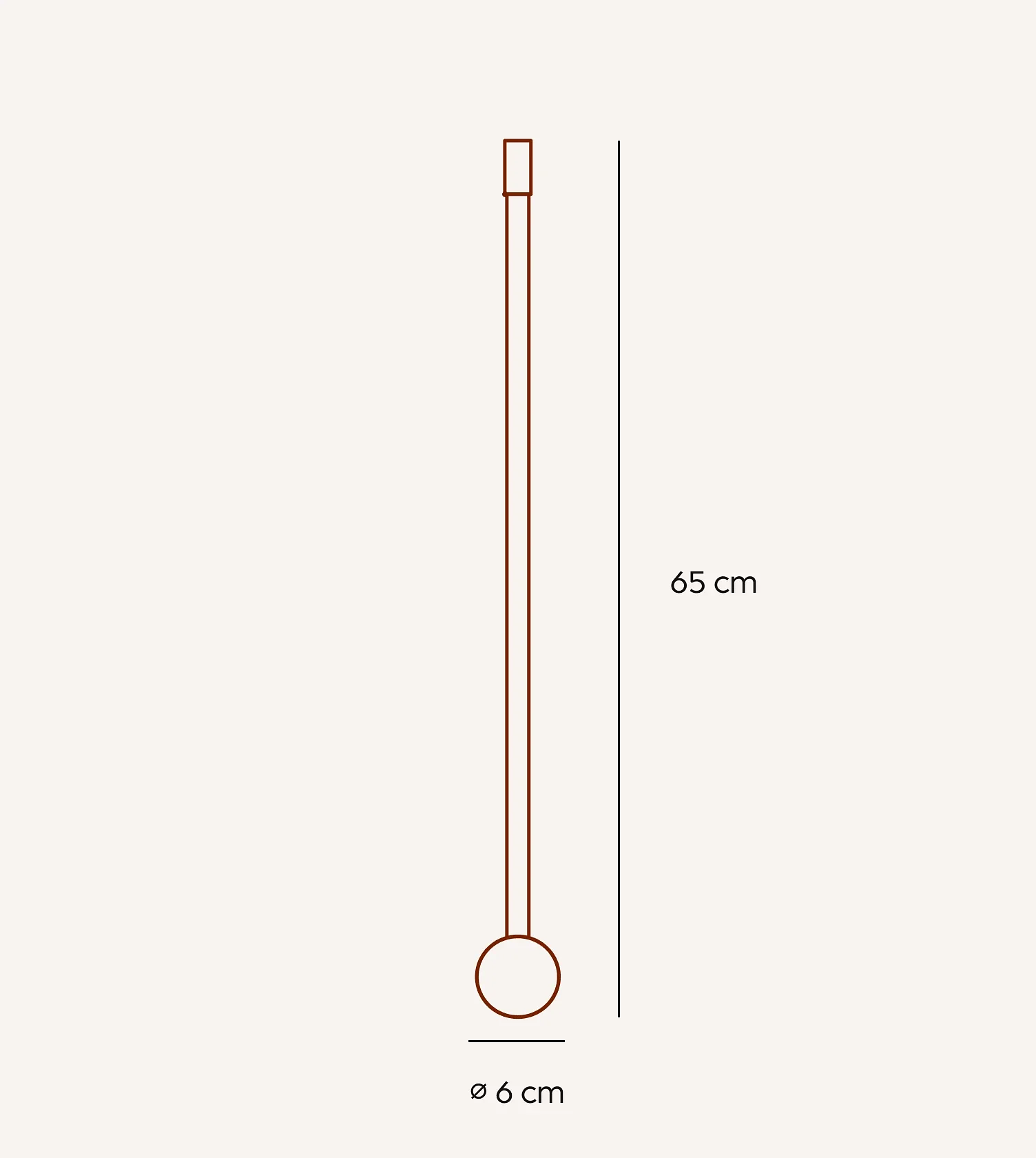 Minimalistische LED Wandleuchte PERSEIS Klein Schwarz 1