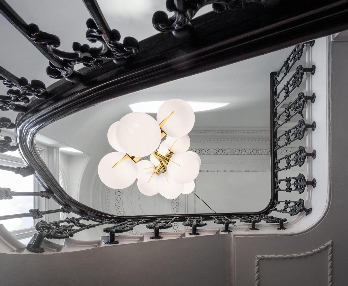 Plane Drop Pendant Lamp Gold 1