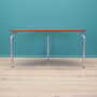 Tavolo Vintage Semicircolare Teak Metallo Marrone Anni '70 4
