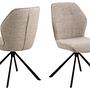 2x Polsterstuhl MORINI Bouclé Stoff Moena: Beige 4