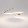 LED Pendant Light Curve Type A 1-Light Aluminum Brass 1