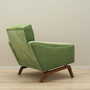 Vintage armchair velvet wood green 1970s 5
