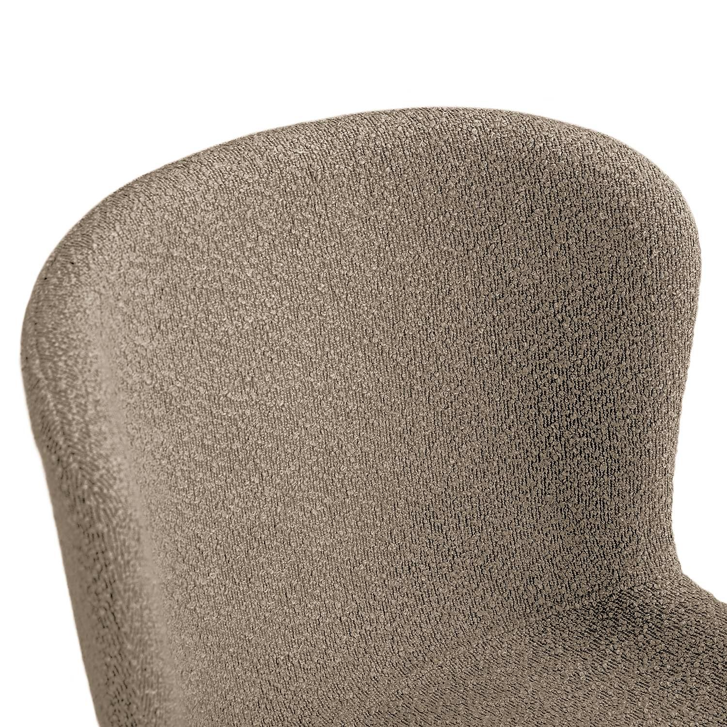 2x Polsterstuhl Mouzon Bouclé Sand 4