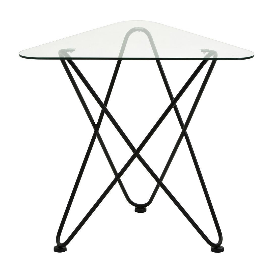 Papillon Schmetterlingstisch Eisen Glas Schwarz 2