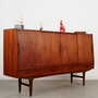 Highboard Teakholz Braun 1970er Jahre  5