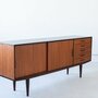 Vintage Otto Wagner Sideboard Teakholz Braun 2