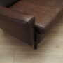 Sofa Leder Braun 1960er Jahre 8
