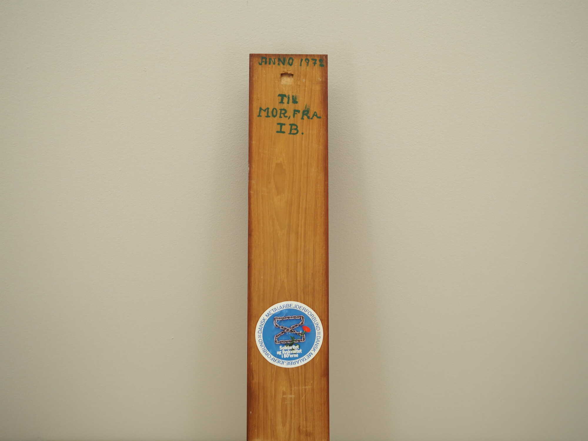 Vintage wall decoration wood brown 1970s 9