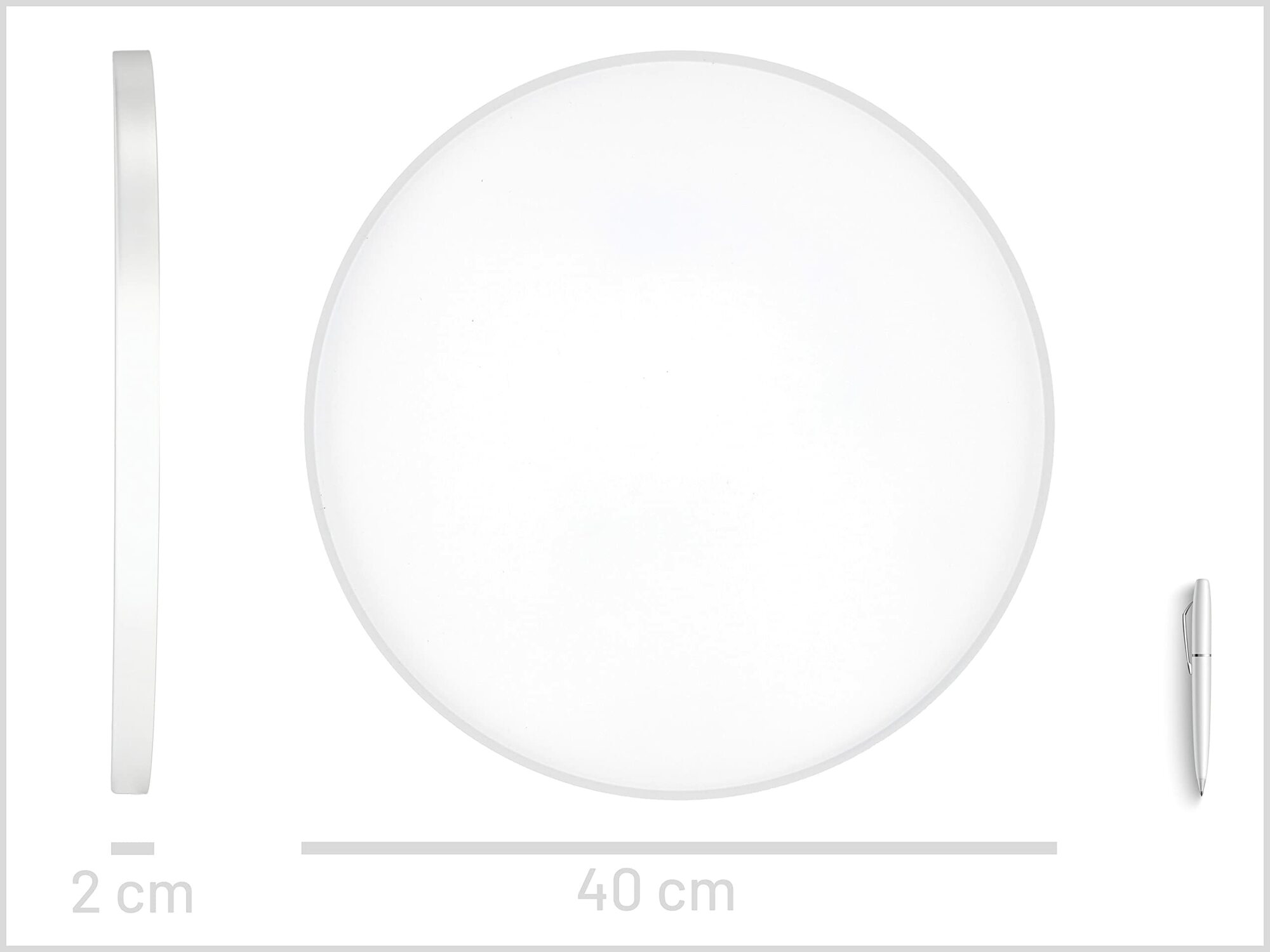 Deko Tablett Rund Ø 40 cm 1