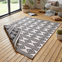 Maple In-/Outdoorteppich Creme Schwarz 0
