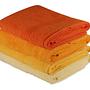 4x Rainbow Bath Towels Cotton Orange 0