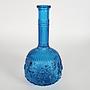 Vintage Vase Glas Blau 1960er Jahre  1