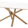Piazza Dining table Oak effect White 180x90x75cm 0