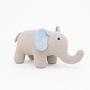Elephant stuffed animal cotton gray pink 2
