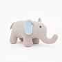 Elefant Stofftier Baumwolle Grau Pink 2