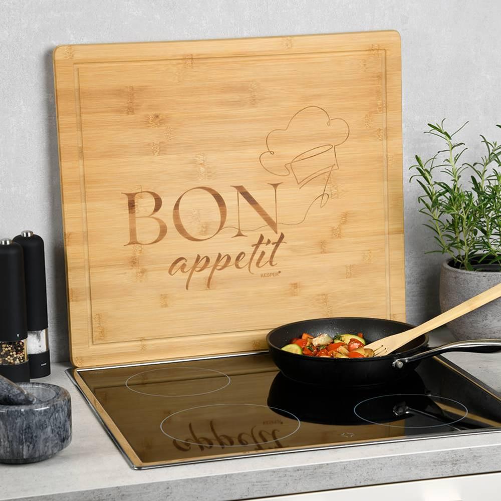 Bon Appetit Herdabdeckung Bambus Beige 2