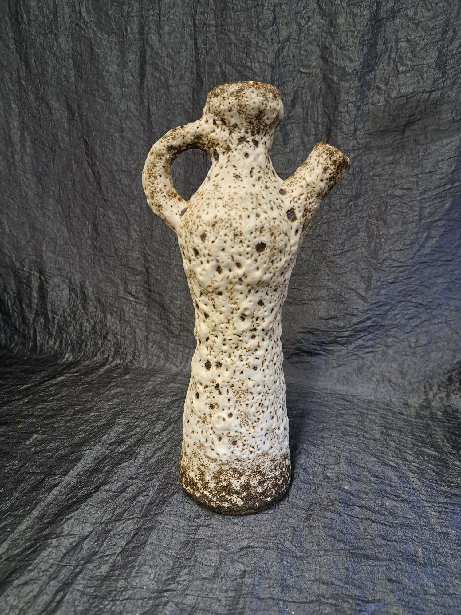 Vintage Vase Keramik Weiß 1