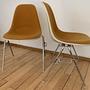 2x Eames Fiberglass Side Chair by Herman Miller Orange 0