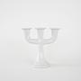 Candlestick Ceramic White 1970s 2