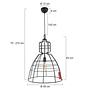 1-Light Mark Pendant Light Steel Black 3