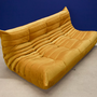 Togo Sofa 3-seater velvet mustard yellow 2