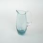 Glass jug Light blue 1970s 3