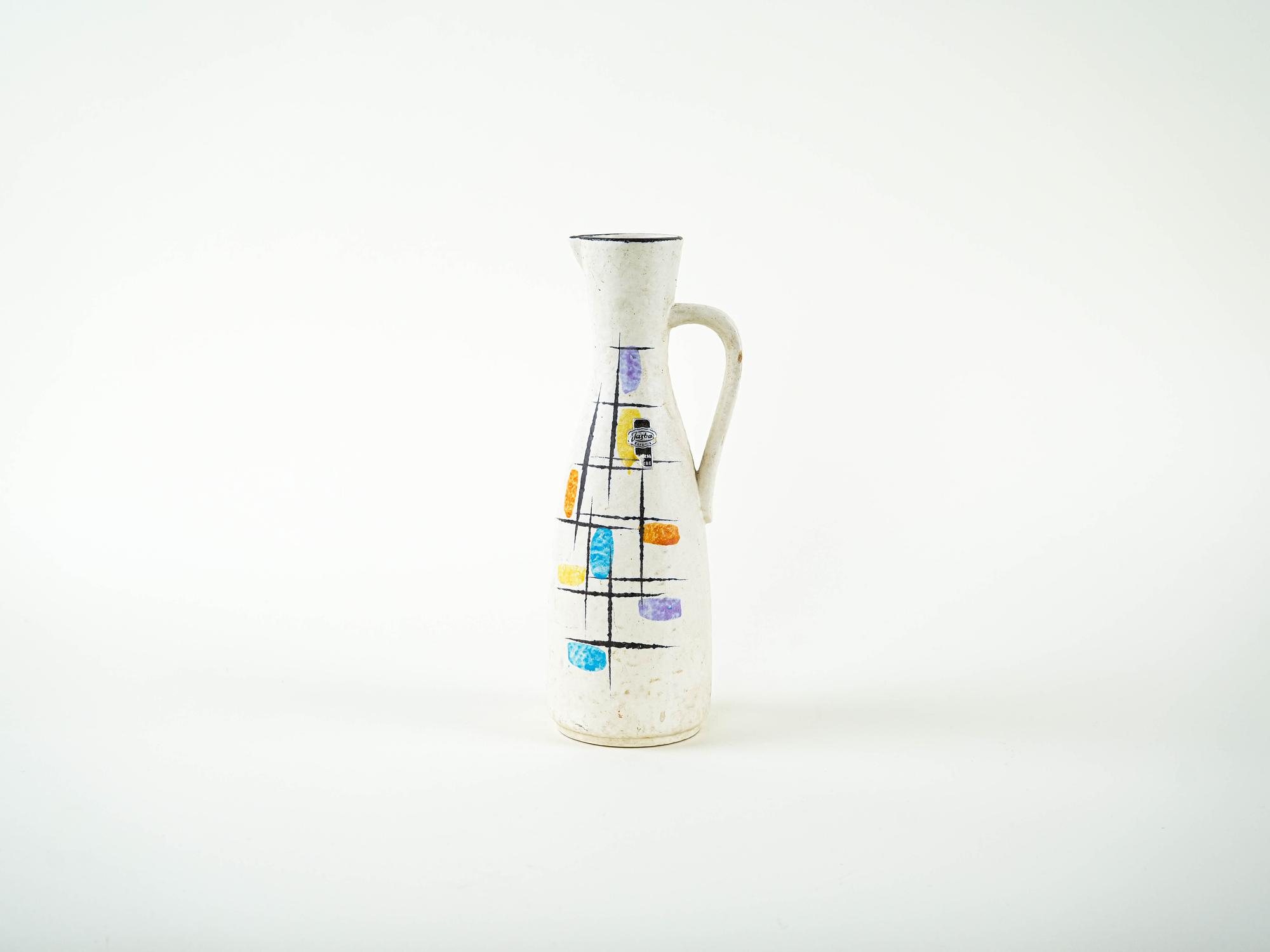 Ceramic pitcher 1960s 2