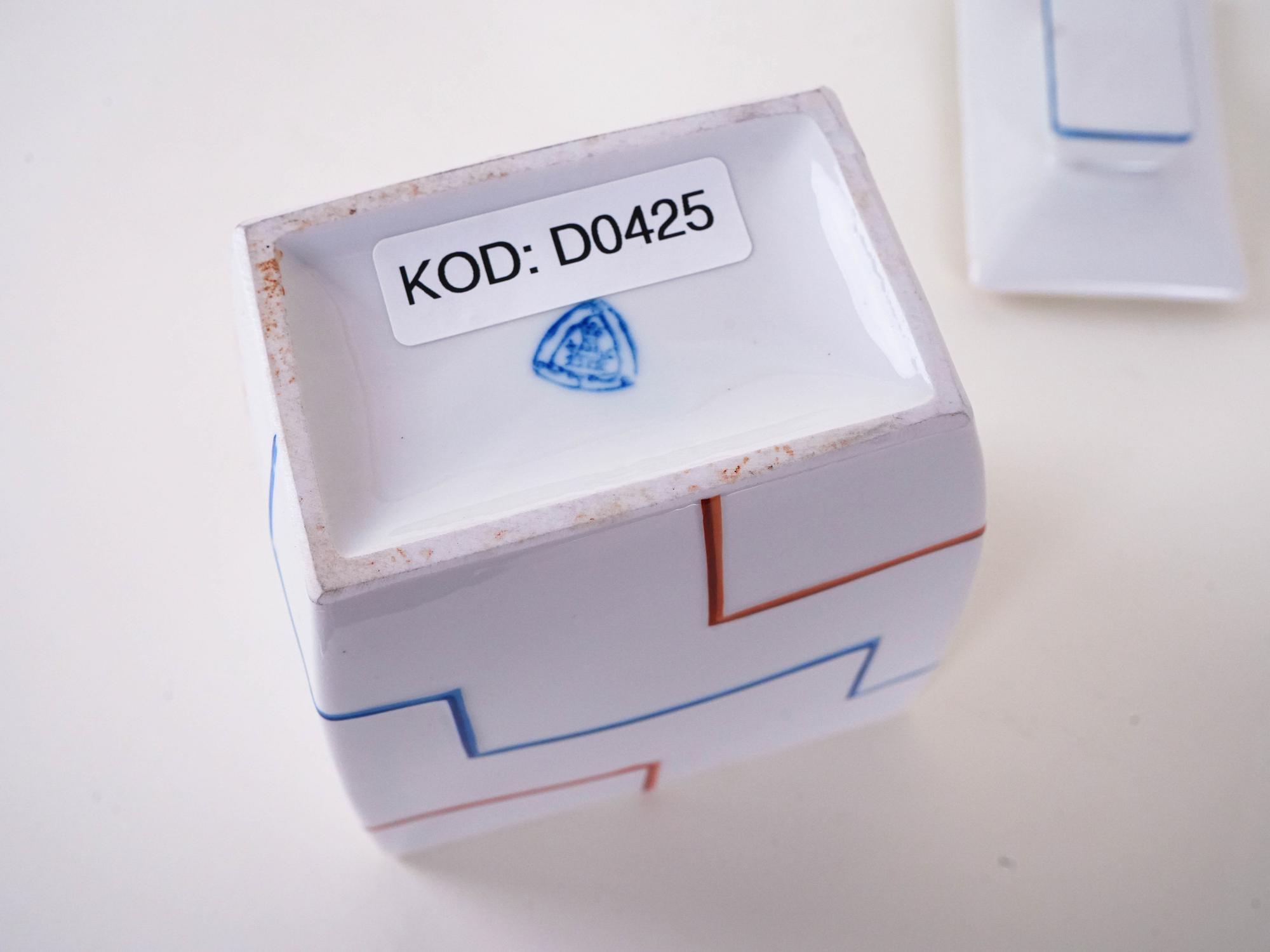 Keramikvase Weiß 1960er Jahre 8