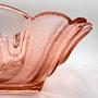 Vintage Art Deco Essex Schale Glas Rosa 1930er Jahre 5