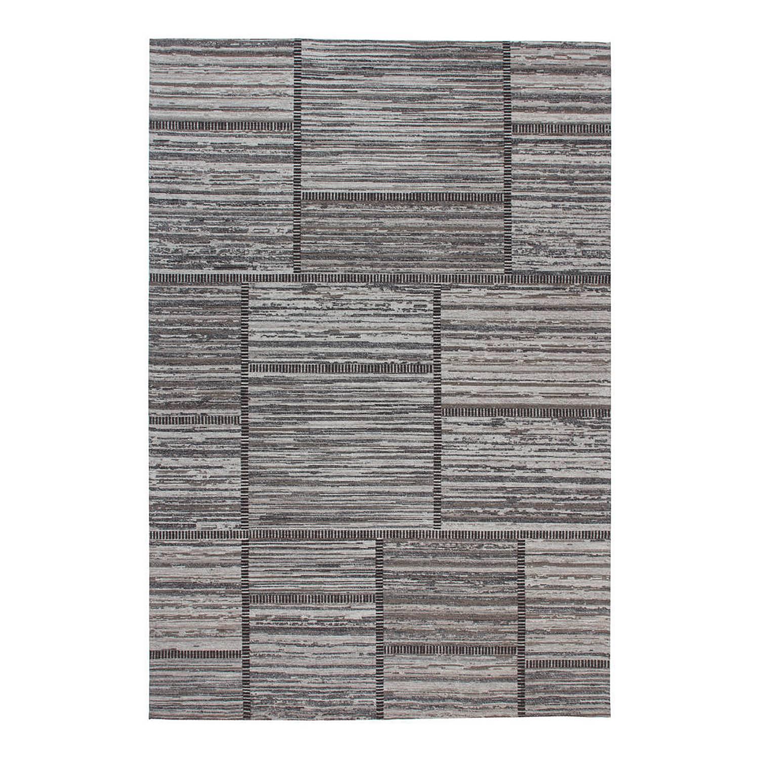 Phoenix 112 Kurzflorteppich Webstoff Grau 80 x 150 cm 0