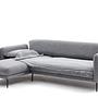 Venus Sofa Récamiere Links Grau 8