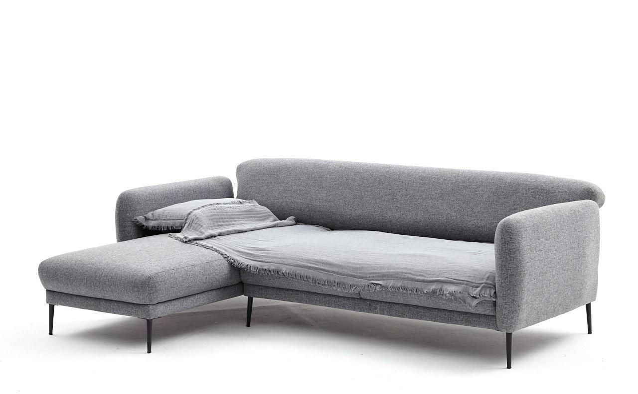 Venus Sofa Récamiere Links Grau 8