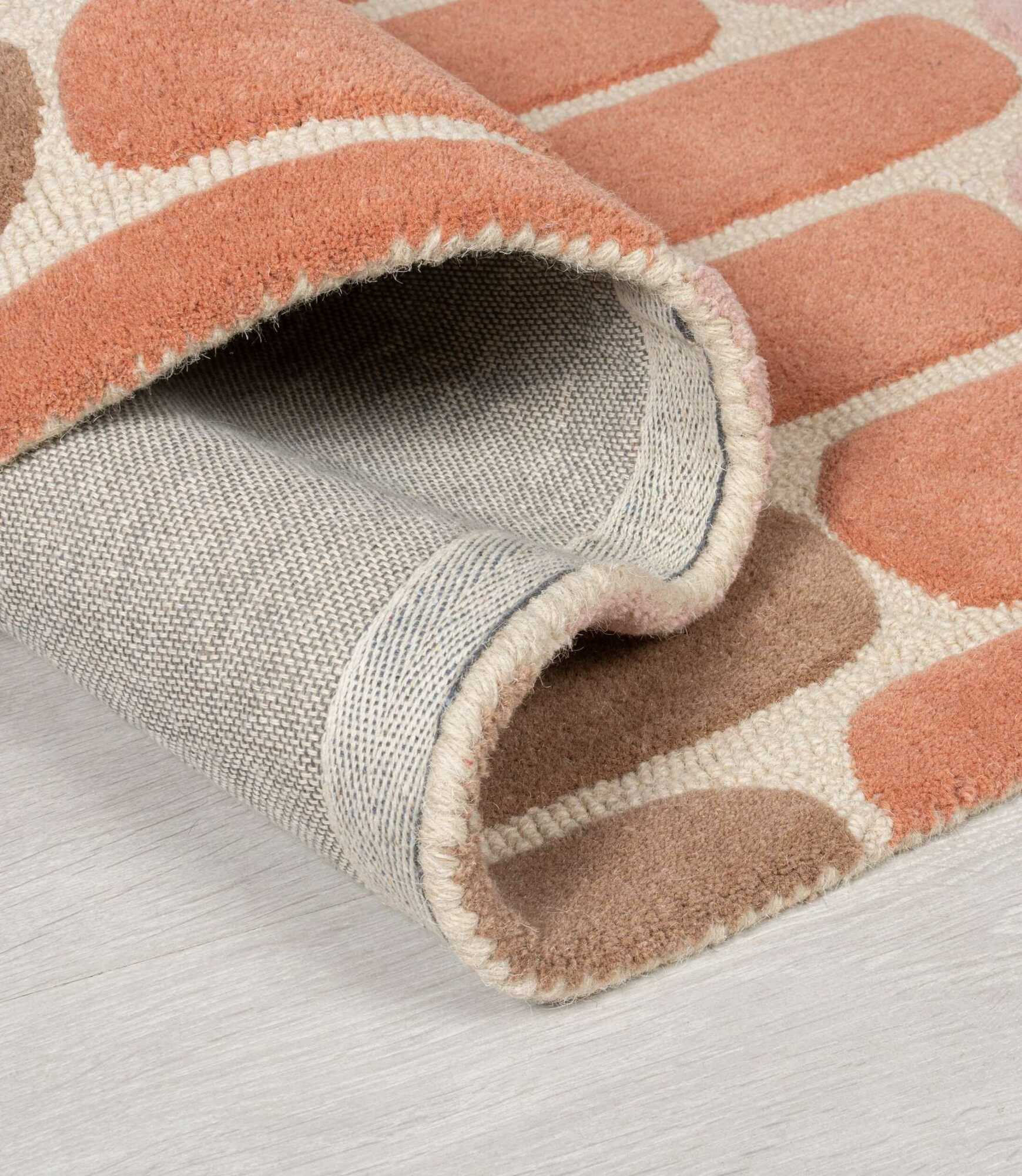 Wollteppich Fossil Terracotta 120 x 170 cm 1