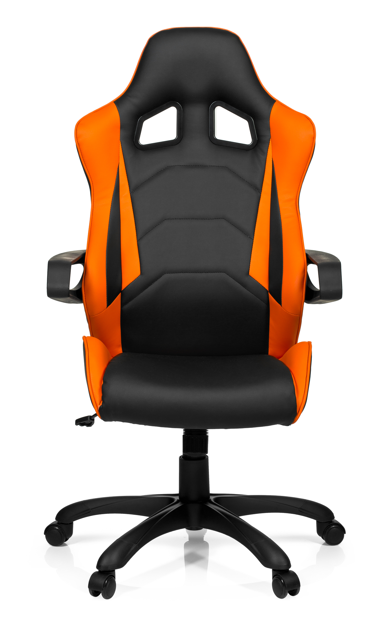 Game Pro Drehstuhl Kunstleder Schwarz Orange 1