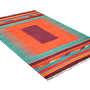 Kilim Gashgai Teppich Orange Blau 2