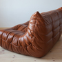Togo Sofa 2-seater High-gloss leather whisky brown 4