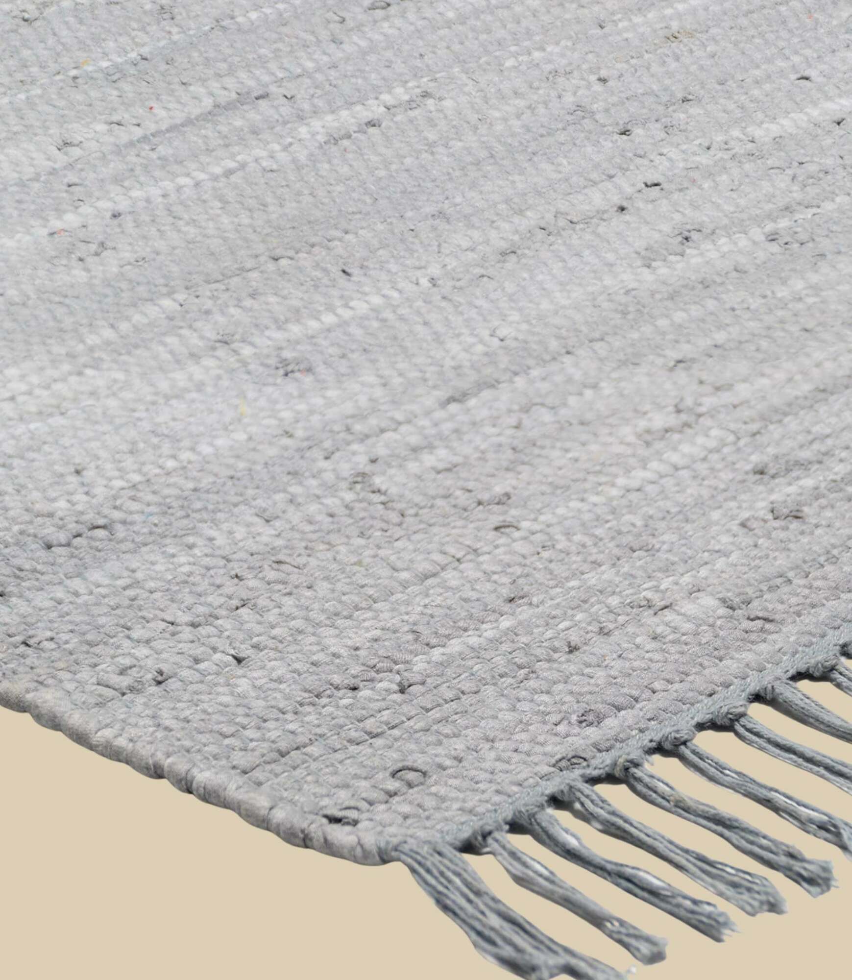 Teppich Baumwolle Grau 60x120cm 2