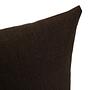 2x Milan Cushion Cover Synthetic Fiber Dark Brown 40 x 40 cm 1