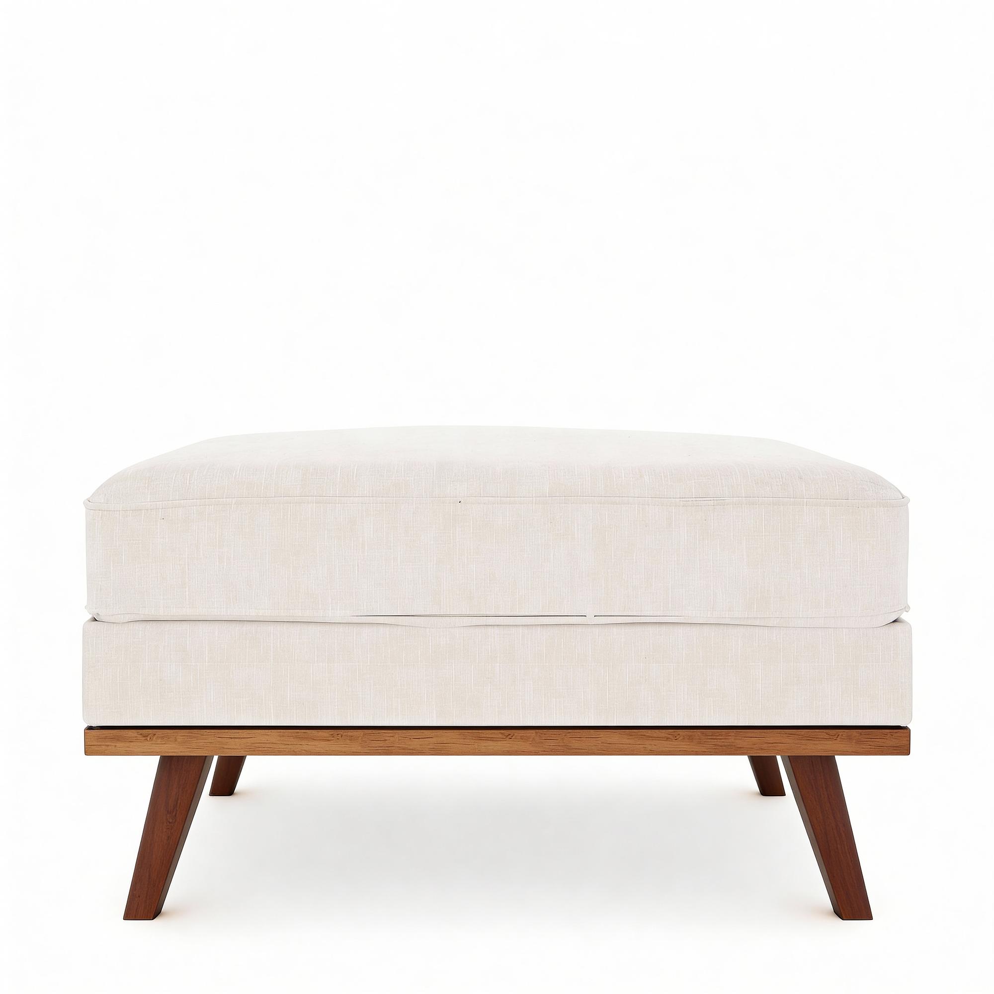 Ottoman Japandi Fabric Beige 3