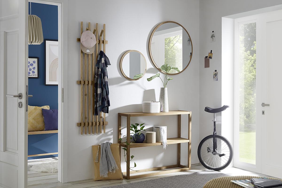 Woods Cross Spiegel Braun Ø 75cm 3