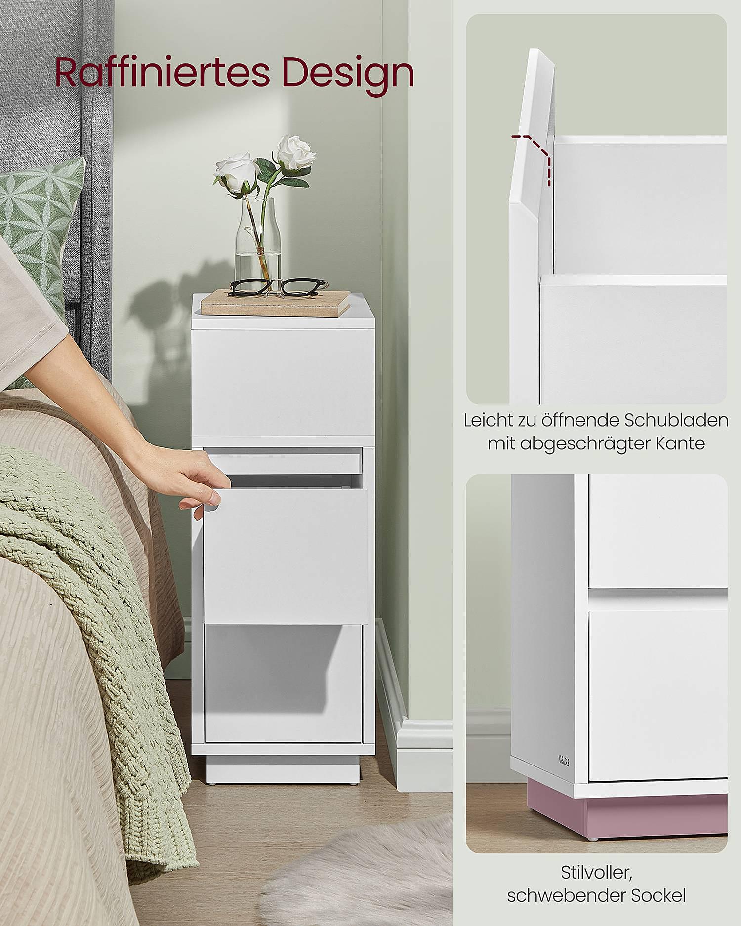 Dagiri Set of 2 Nightstands White 4