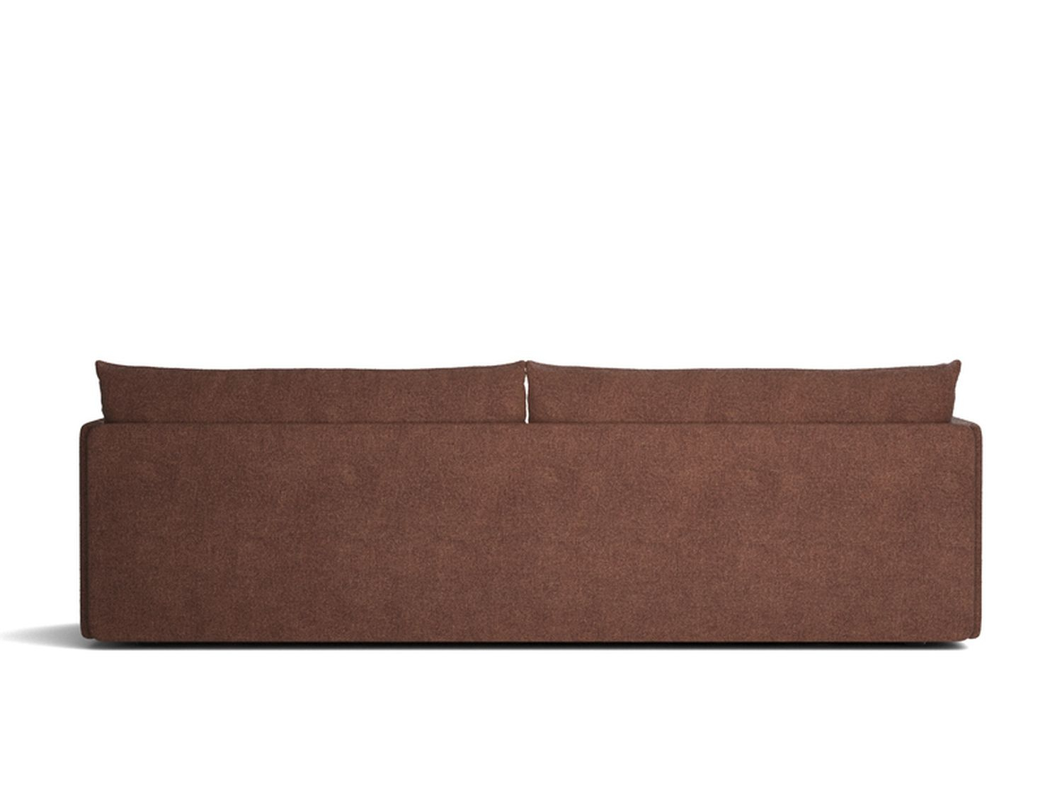 Offset 3 Seater Sofa Holz Textil Rot 2