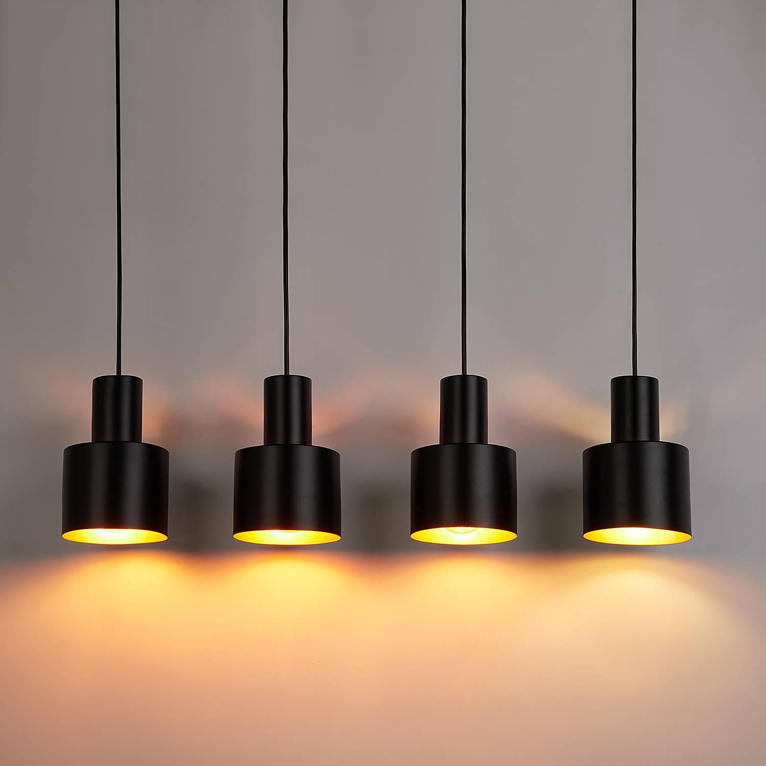 ISAK Pendelleuchte Eisen Schwarz 4-flammig 0