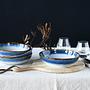4x Schale Cascade Blau 3