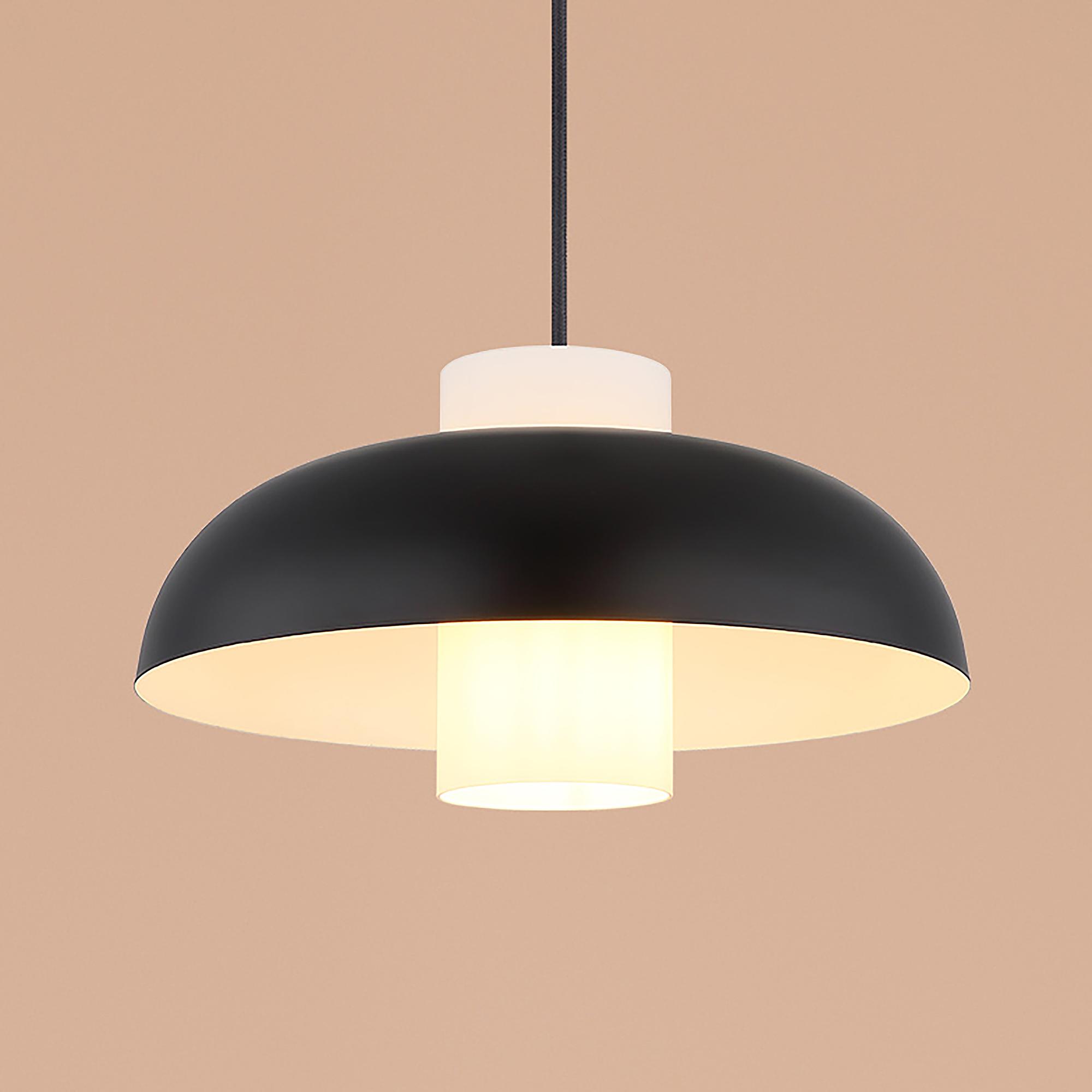 Lowe Pendant Light Iron 1-Light Black 1